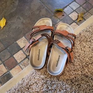 Women's Sundance Helena Sandals Brown Sz 38